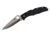 Couteau pliant Spyderco Endura 4 C10PBK biseauté en nylon/fibre de verre noir 12,6cm