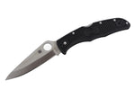 Couteau pliant Spyderco Endura 4 C10PBK biseauté en nylon/fibre de verre noir 12,6cm