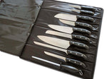 Malette de 9 couteaux DOMVS pour cuisiniers + fusil 3 Claveles