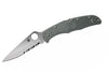 Couteau pliant Spyderco Endura 4 C10PSFG semi denté vert nylon/fibre de verre 12,6cm