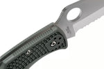 Couteau pliant Spyderco Endura 4 C10PSFG semi denté vert nylon/fibre de verre 12,6cm