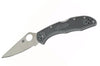 Couteau pliant Spyderco Delica 4 C11FPGY en nylon/fibre de verre gris 10,8cm