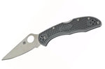 Couteau pliant Spyderco Delica 4 C11FPGY en nylon/fibre de verre gris 10,8cm