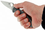 Couteau pliant Spyderco Delica 4 C11FPGY en nylon/fibre de verre gris 10,8cm