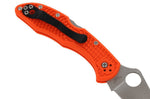 Couteau pliant Spyderco Delica 4 C11FPOR manche en nylon/fibre de verre orange 10,8cm