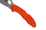 Couteau pliant Spyderco Delica 4 C11FPOR manche en nylon/fibre de verre orange 10,8cm