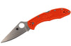 Couteau pliant Spyderco Delica 4 C11FPOR manche en nylon/fibre de verre orange 10,8cm