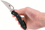 Couteau pliant Spyderco Delica 4 à dents C11FSWCBK manche en nylon/fibres de verre noir 10,8cm