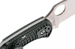 Couteau pliant Spyderco Delica 4 à dents C11FSWCBK manche en nylon/fibres de verre noir 10,8cm