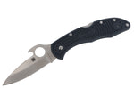 Couteau pliant Spyderco Delica 4 Wave C11PGYW manche fibre de verre noir 10,8cm