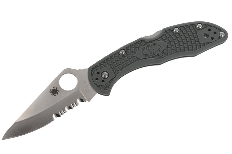 Couteau pliant Spyderco Delica 4 C11PSFG vert feuillage en nylon/fibre de verre 10,8cm