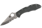 Couteau pliant Spyderco Delica 4 C11PSFG vert feuillage en nylon/fibre de verre 10,8cm