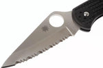 Couteau pliant Spyderco Delica 4 C11SBK denté manche nylon/fibre de verre noir 10,8cm