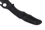 Couteau pliant Spyderco Matriarch 2 Wave C12SBBK2W lame noire manche en nylon/fibre de verre 12,6cm