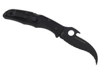 Couteau pliant Spyderco Matriarch 2 Wave C12SBBK2W lame noire manche en nylon/fibre de verre 12,6cm