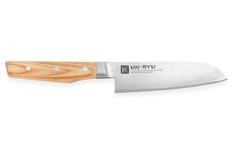 Couteau santoku japonais Shimomura Un-Ryu 16cm damas 33 couches