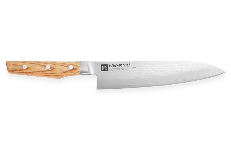 Couteau de chef japonais Shimomura Un-Ryu 21cm damas 33 couches