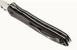 Couteau pliant Spyderco Bradley 2 Folder C134CFP2 manche fibre de carbone/G10 noir 12,6cm
