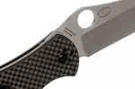 Couteau pliant Spyderco Bradley 2 Folder C134CFP2 manche fibre de carbone/G10 noir 12,6cm