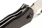 Couteau pliant Spyderco Bradley 2 Folder C134CFP2 manche fibre de carbone/G10 noir 12,6cm