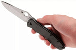 Couteau pliant Spyderco Bradley 2 Folder C134CFP2 manche fibre de carbone/G10 noir 12,6cm