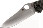 Couteau pliant Spyderco Bradley 2 Folder C134CFP2 manche fibre de carbone/G10 noir 12,6cm