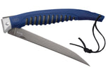 Couteau Pliant Buck SILVER CREEK n°220 bleu manche caoutchouc et fibres de verre 18,5cm