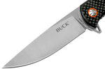 Couteau pliant BUCK HAXBY 0259CFS manche fibre de carbone noir 12,7cm