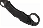 Couteau pliant Spyderco Karahawk C170GBBKP manche en G10 tout noir 11,4cm