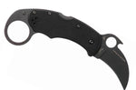 Couteau pliant Spyderco Karahawk C170GBBKP manche en G10 tout noir 11,4cm