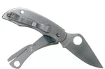 Couteau pliant Spyderco Clipitool C169P manche en acier 6,5cm + ciseau