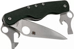 Couteau pliant Spyderco Clipitool standard C208GP manche en G10 noir 12,9cm