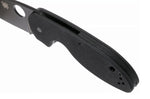 Couteau pliant Spyderco Efficient C216GPBBK manche en G10 lame noire 10,4cm