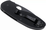 Couteau pliant Spyderco Efficient C216GPSBBK manche en G10 lame semi dentée noire 10,4cm