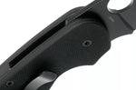 Couteau pliant Spyderco Efficient C216GPSBBK manche en G10 lame semi dentée noire 10,4cm