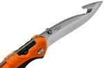Couteau pliant BUCK PURSUIT PRO GUTHOOK LARGE 0660ORG manche nylon/fibres de verre 12,6cm + Étui