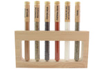 Coffret 6 épices en tube Le Monde en Tube Saveurs de nos régions + support bois