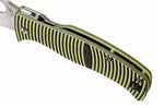 Couteau pliant Spdyerco Caribbean Sheepfoot C217GPSF manche en G10 à rayures noires et jaunes 12,3cm