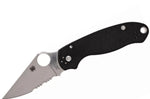 Couteau pliant Spyderco Para 3 C223GPS lame semi-dentée manche en G10 10,9cm