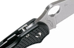 Couteau pliant Spyderco Para 3 C223PBK manche en nylon/fibre de verre noir 10,9cm