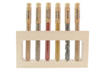 Coffret 6 épices en tube Le Monde en Tube Saveurs orientales + support bois
