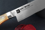 Couteau santoku japonais Shimomura Un-Ryu 16cm damas 33 couches