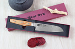Couteau santoku japonais Shimomura Un-Ryu 16cm damas 33 couches