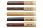 Coffret 5 mini tubes d'épices Le Monde en Tube Mes p'tites épices Mes trouvailles