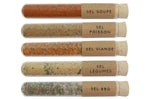 Coffret 5 mini tubes d'épices Le Monde en Tube Mes p'tites épices Mes sels fous