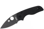 Couteau pliant Spyderco Lil'Native C230GPBBK lame noire et manche en G10 8,9cm