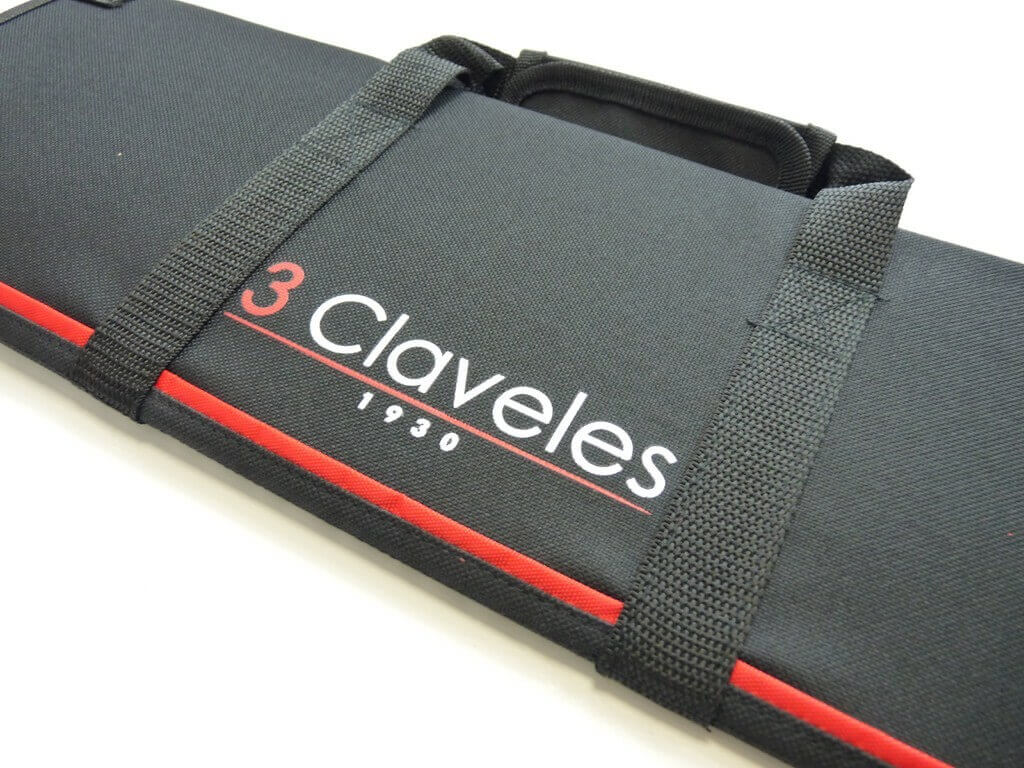 Mallette pour 10 couteaux + poches accessoires 3 Claveles