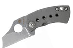 Couteau pliant Spyderco McBee C236TIP manche en titane gris argenté 5,7cm