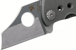 Couteau pliant Spyderco McBee C236TIP manche en titane gris argenté 5,7cm