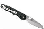Couteau pliant Spyderco Smock C240CFP manche en fibre de carbone/G10 noir 11,5cm